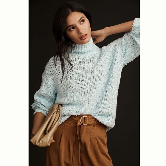 Anthropologie The Need-It Oversized Mock Neck Sweater - Picture 1 of 5